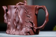 《高梅樁》宜興紫砂壺名家高級工藝美術(shù)師手工底槽青梅樁泡茶壺茶具