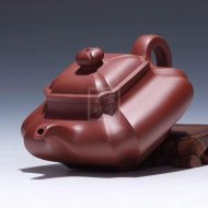 《抽角四方》宜興底槽青工藝美術(shù)師手工紫砂壺茶具四方