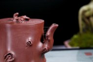 《高梅樁》宜興紫砂壺名家高級工藝美術(shù)師手工底槽青梅樁泡茶壺茶具