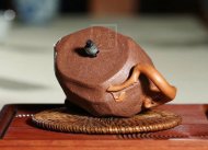 《一葉知秋》宜興紫砂壺工藝美術師手工段泥創新壺壺茶具泡茶壺