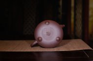 《三足橋韻》宜興紫砂工藝美術師手工紫砂壺茶具壺紫茄泥