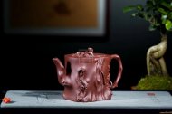 《高梅樁》宜興紫砂壺名家高級工藝美術(shù)師手工底槽青梅樁泡茶壺茶具