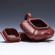 《抽角四方》宜興底槽青工藝美術(shù)師手工紫砂壺茶具四方