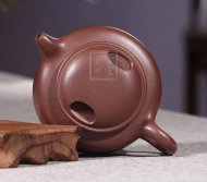 《牛蓋蓮子》宜興紫砂壺高級工藝美術師手工拼紫泥牛蓋蓮子茶壺茶具