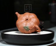 《南瓜壺》宜興紫砂壺民間實力派手工段泥南瓜茶壺具