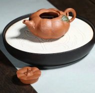 《南瓜壺》宜興紫砂壺民間實力派手工段泥南瓜茶壺具