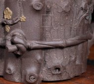 《束柴三友》宜興紫砂壺手工高級工藝美術師大師收藏級茶壺清灰泥束柴三友