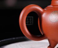 《獅韻》紫砂壺全手工茶壺老師小紅泥，絞泥（段泥、紫泥、綠泥等）壺