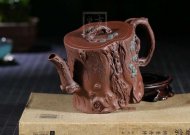 《松樁》宜興紫砂壺高級(jí)工藝美術(shù)師全手工名家底槽青茶壺茶杯家用功夫茶具套裝