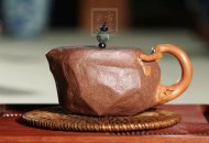 《一葉知秋》宜興紫砂壺工藝美術師手工段泥創新壺壺茶具泡茶壺